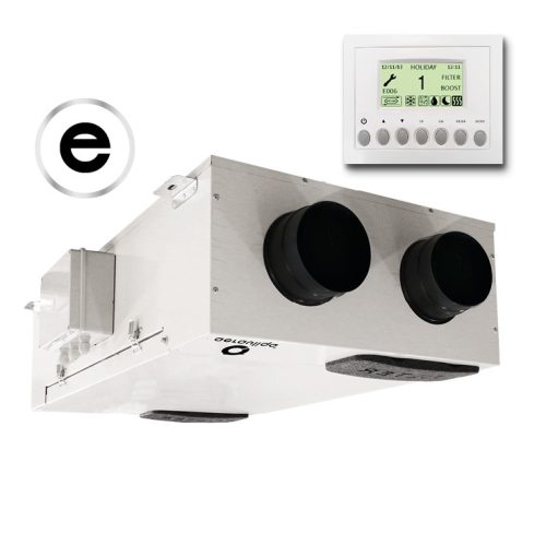 Aerauliqa QR-230E központi hővisszanyerős szellőztető entalpia hőcserélővel, LCD kijelzős vezérléssel