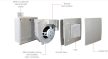 Aerauliqa QXD-80T ventilátor, magas nyomásértékkel, utószellőztető funkcióval, beépített pillangószeleppel, WC csésze elszívásához