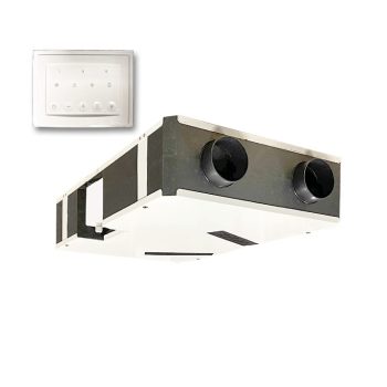   Aerauliqa QR-120P központi hővisszanyerős szellőztető, vezérléssel