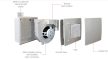 Aerauliqa QXD-80 Silent ventilátor, magas nyomásértékkel, beépített pillangószeleppel, zajcsökkentett kivitelben, WC csésze elszívásához