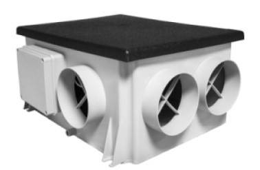 AERAULIQA - Központi szellőztető ventilátor páraérzékelővel és szabályzó egységgel QPMEV-125 HYP