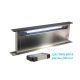 Sirius - Páraelszívó S-DD2 TC/L EM 86 fekete üveg/inox motor nélkül + plazma filter QUADRO 800 R