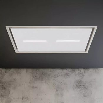   SIRIUS - Páraelszívó SLT-971 LESS EM 120 cm H 160 TW Fehér üveg motor nélkül