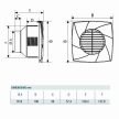 Cata CB-100 Plus ventilátor magas nyomásértékkel