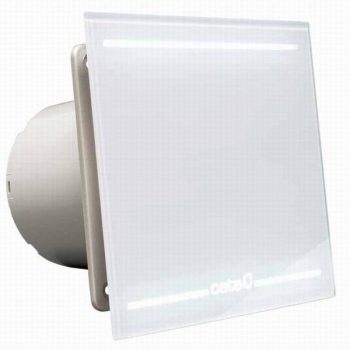   Cata E-100GL ventilátor üveg előlappal, LED világítással, fehér