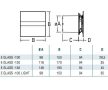 Cata E-100GT ventilátor üveg előlappal, utószellőztető funkcióval, fehér