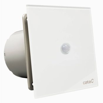   Cata E-100 PIR ventilátor üveg előlappal, mozgásérzékelővel, fehér