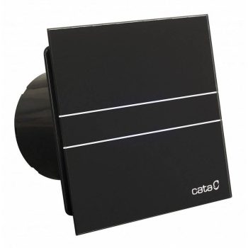   Cata E-100MT BK ventilátor metakrilát előlappal, utószellőztető funkcióval, fekete