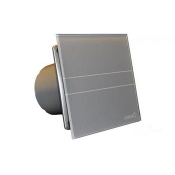   Cata E-100MST ventilátor metakrilát előlappal, utószellőztető funkcióval, szürke