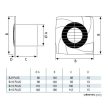 Cata B-8 Plus ventilátor 90 mm-es átmérővel
