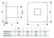 Cata Silentis 10 (Low Noise) ventilátor beépített pillangószeleppel