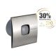 Cata Silentis 10 Timer Inox (Low Noise) ventilátor utószellőztető funkcióval, pillangószeleppel