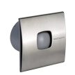 Cata Silentis 10 Timer Inox (Low Noise) ventilátor utószellőztető funkcióval, pillangószeleppel