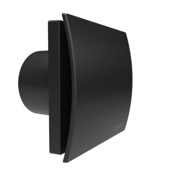   Cata UC-10 Silentis STD fekete ventilátor dekoratív előlappal, pillangószeleppel