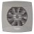 Cata UC-10 STD Silver ventilátor, pillangószeleppel, szürke