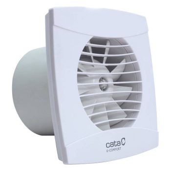   Cata UC-12 Timer fehér ventilátor utószellőztető funkcióval, pillangószeleppel
