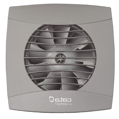 Cata UC-12 Hygro Silver ventilátor utószellőztető és páraérzékelő funkcióval, fordulatszám állítási lehetőséggel, pillangószeleppel, szürke