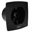 Cata UC-12 Timer fekete ventilátor utószellőztető funkcióval, pillangószeleppel