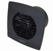 Cata UC-12 Timer fekete ventilátor utószellőztető funkcióval, pillangószeleppel