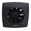 Cata UC-12 Hygro fekete ventilátor utószellőztető és páraérzékelő funkcióval, fordulatszám állítási lehetőséggel, pillangószeleppel