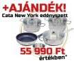 CATA - IAS-770 indukciós főzőlap beépített elszívóval + CATA NEW YORK edényszett
