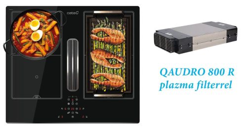 CATA - AS-600 indukciós főzőlap beépített elszívóval + plazma filter QUADRO 800