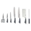 Nava 10-167-021 7db-os rozsdamentes acél késkészlet akril állvánnyal, forgatható