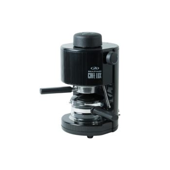   Szarvasi SZV-620 CAFE LUX kávéfőző, 800W, fekete színű, gőzcsappal, üveg kiöntő, biztonsági szelep, 304kPa nyomás