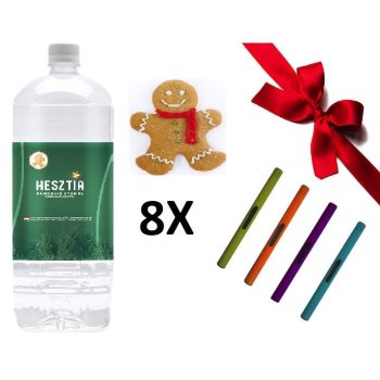   HESZTIA Bioetanol 1,0 L Mézeskalács - 8db - Ajándék színes gyújtópálcával