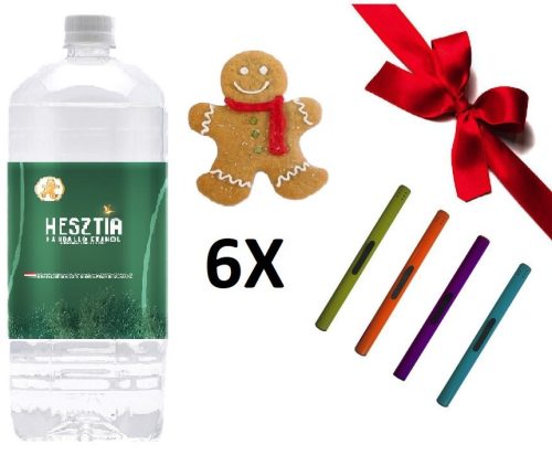 HESZTIA Bioetanol 1,9 L Mézeskalács - 6db - Ajándék színes gyújtópálcával