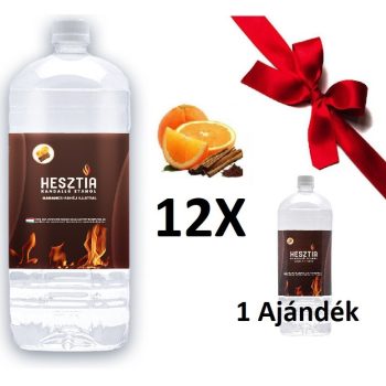   HESZTIA Bioetanol 1,9 L Narancs-Fahéj - 11db + 1 Flakon Ajándék