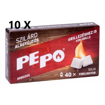 10 db-os PEPO dobozos alágyújtós csomag