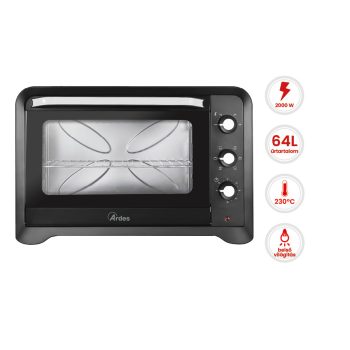   ARDES 6264PB 64 literes légkeveréses elektromos mini sütő