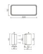 AIRA - Légtechnikai elem lapos csatorna adapter Quadro sorozathoz 