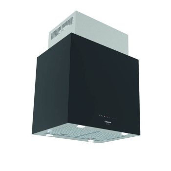   Nodor - Páraelszívó NorBreeze ISLA CUBE GLASS ECO 60 BK/A fekete Hob to Hood