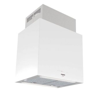   Nodor - Páraelszívó NorBreeze ISLA CUBE GLASS ECO 60 WH/A fehér Hob to Hood