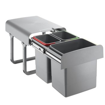   EKOTECH - Beépíthető hulladékgyűjtő EKKO 40 - 1x16 liter+2x8 liter