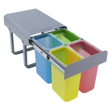   EKOTECH - Beépíthető hulladékgyűjtő EKKO  40 - 4x8 liter