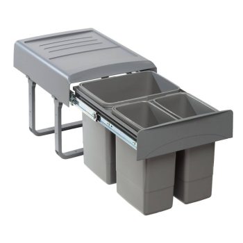   EKOTECH - Beépíthető hulladékgyűjtő MEGA 40 - 1x15 liter+2x7 liter 