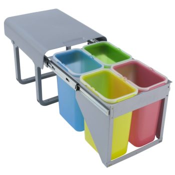   EKOTECH - Beépíthető hulladékgyűjtő EKKO FRONT 40 - 4x8 liter