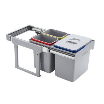   EKOTECH - Beépíthető hulladékgyűjtő EKKO EASY 40 - 1x16 liter+2x8 liter