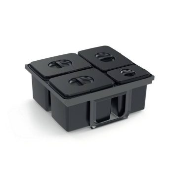   EKOTECH - Beépíthető hulladékgyűjtő JAZZ 60 - 2x15 liter+3x7 liter