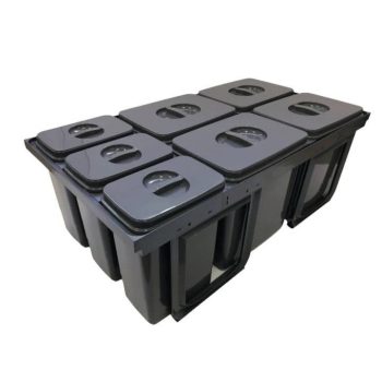   EKOTECH - Beépíthető hulladékgyűjtő JAZZ 90 - 4x15 liter+3x7 liter