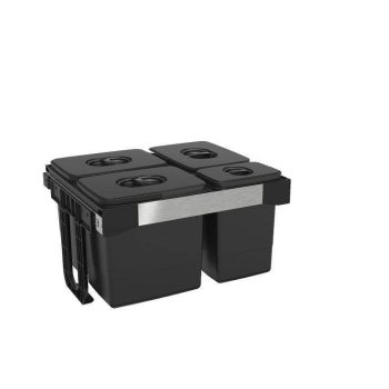   EKOTECH - Beépíthető hulladékgyűjtő FREE JAZZ 60 - 3x15 liter+1x7 liter