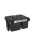 EKOTECH - Beépíthető hulladékgyűjtő FREE JAZZ 60 - 3x15 liter+1x7 liter