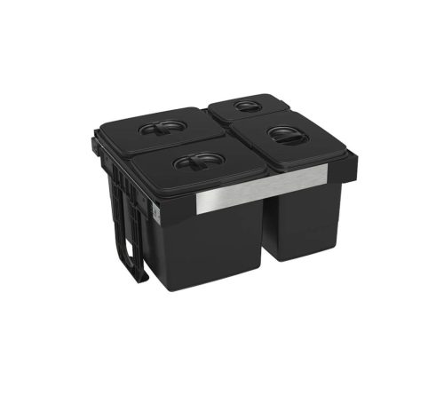 EKOTECH - Beépíthető hulladékgyűjtő FREE JAZZ 60 - 3x26 liter+1x7 liter