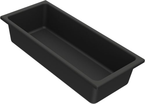 ELLECI - Tároló edény egyrészes műanyag 378 Fekete