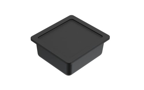 ELLECI - Tárolóedény tetővel Mixology mosogatókhoz - Fekete