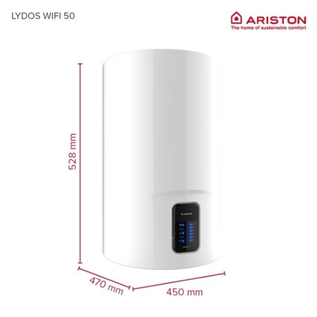 Ariston FORRÓVÍZTÁROLÓ LYDOS WIFI 50 V 1,8K EU