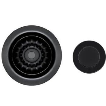   ELLECI - ASP13002BK (PUSH-CONTROL POP UP) automata dugókiemelő egymedencés mosogatóhoz fekete - A készlet erejéig rendelhető!